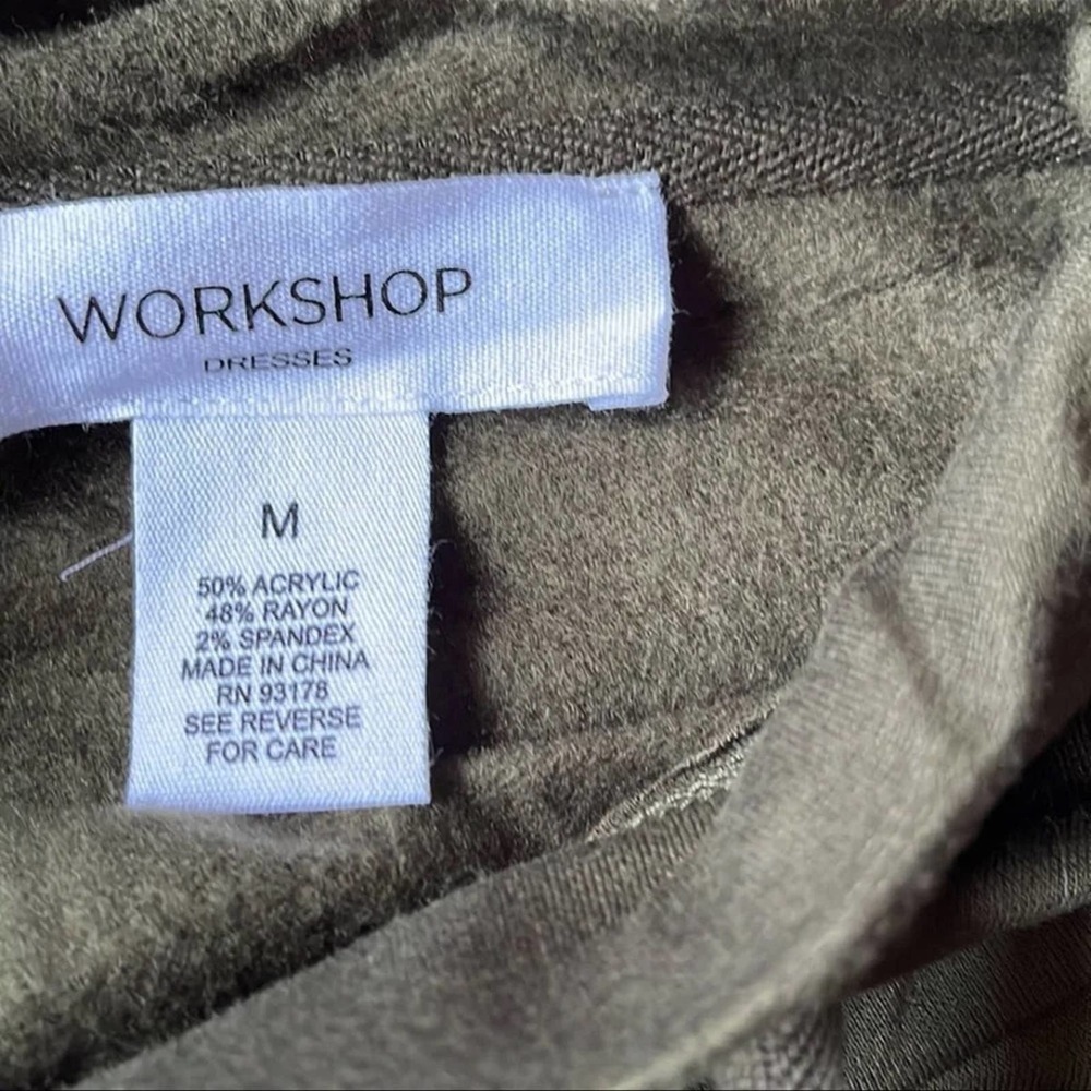 NWT WORKSHOP Olive LongSleeve Dress. - Picture 3 of 10